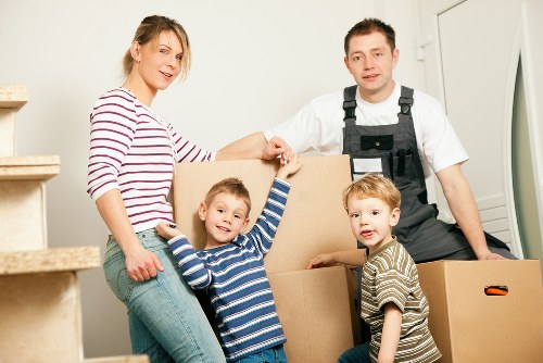 Flat removal team helping with apartment move in Canary Wharf