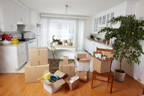 Man and van helping with residential removals in Canary Wharf