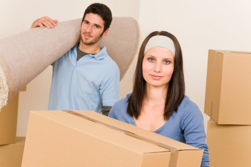 Professional van team completing a safe and organised move